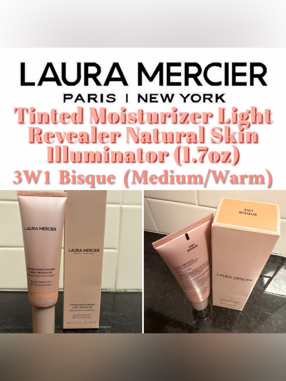 Laura Mercier - Tinted Moisturizer Light Revealer Natural Skin Illuminator-NEW